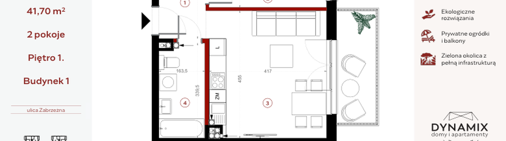 Mieszkanie w inwestycji: Apartamenty Dwie Rzeki