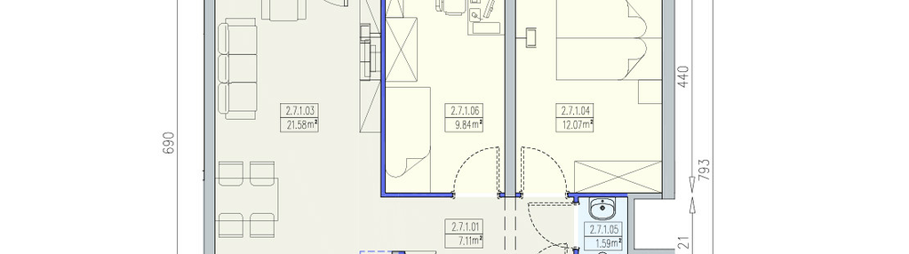 Mieszkanie w inwestycji: Południk 17 - budynek K1