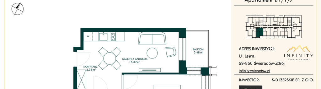 Mieszkanie w inwestycji: Infinity Mountain Resort etap 2