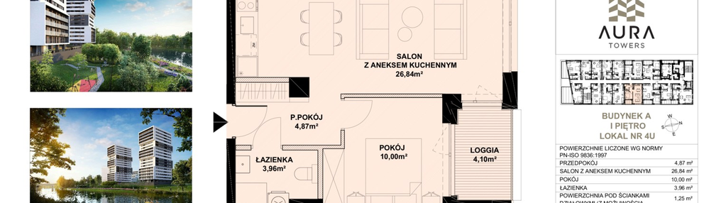 Mieszkanie w inwestycji: Aura Towers