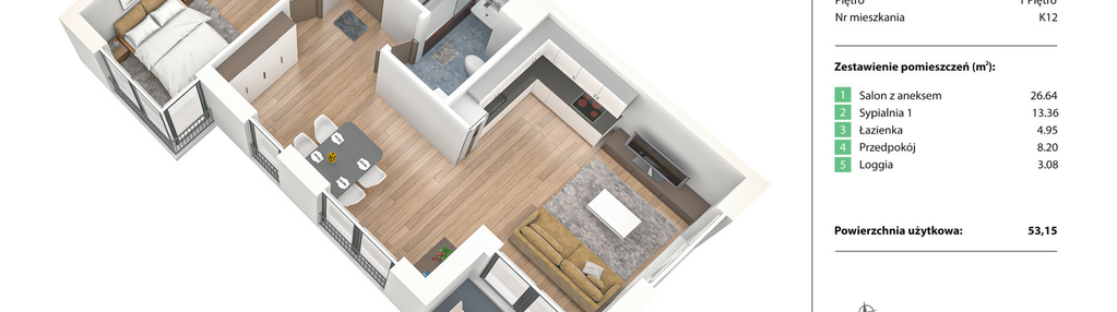 Mieszkanie w inwestycji: Nowe Żerniki Bieńkowskiego etap II