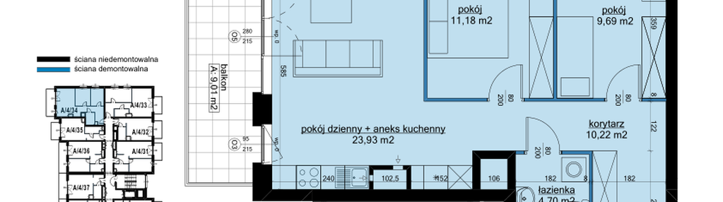 Mieszkanie w inwestycji: Osiedle Hawelańska etap III - bud. A