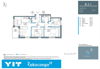 Mieszkanie w inwestycji: Rakoczego 17