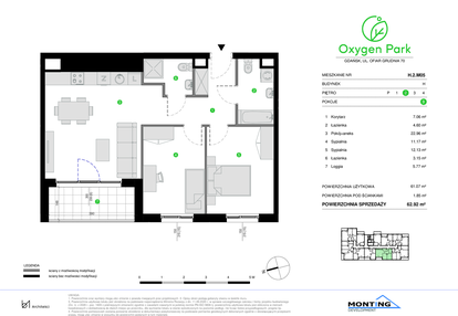 Mieszkanie w inwestycji: Oxygen Park etap III