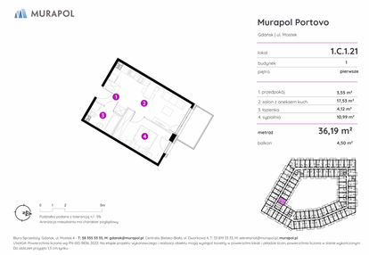 Mieszkanie w inwestycji: Murapol Portovo etap II