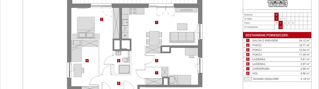 Mieszkanie w inwestycji: Dzielnica Mieszkaniowa Metro Zachód - etap 8.2