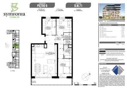 Mieszkanie w inwestycji: Symfonia Ptasia 28