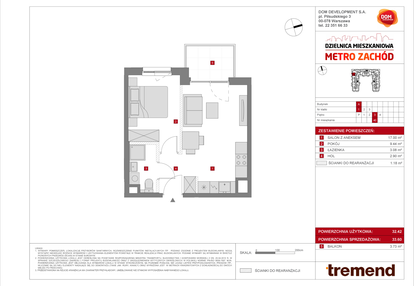 Mieszkanie w inwestycji: Dzielnica Mieszkaniowa Metro Zachód - etap 8.1