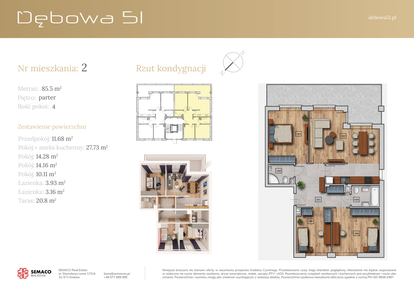 Mieszkanie w inwestycji: Dębowa 51