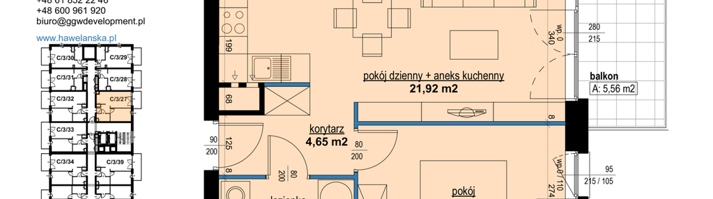 Mieszkanie w inwestycji: Osiedle Hawelańska etap III