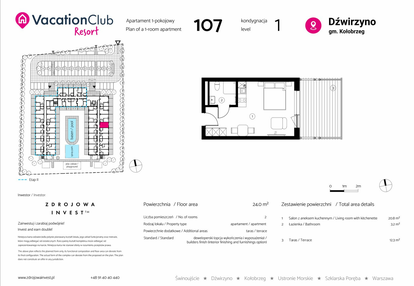 Mieszkanie w inwestycji: VacationClub Resort