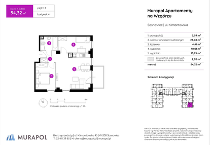 Mieszkanie w inwestycji: Murapol Apartamenty na Wzgórzu - bud. 4 i 5