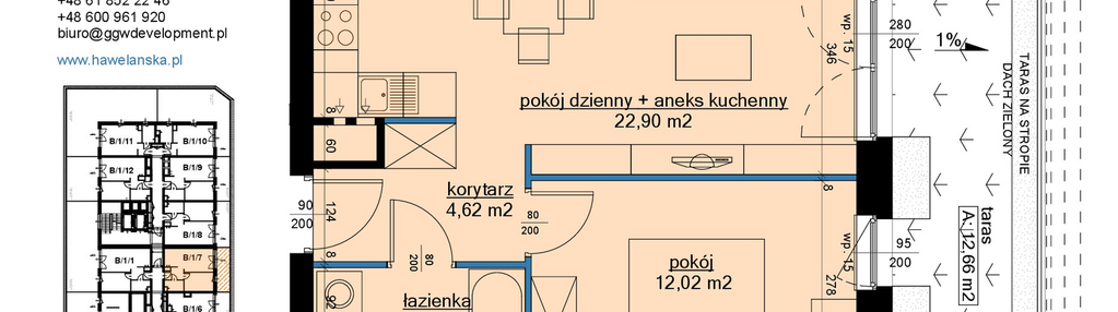 Mieszkanie w inwestycji: Osiedle Hawelańska etap III - bud. B