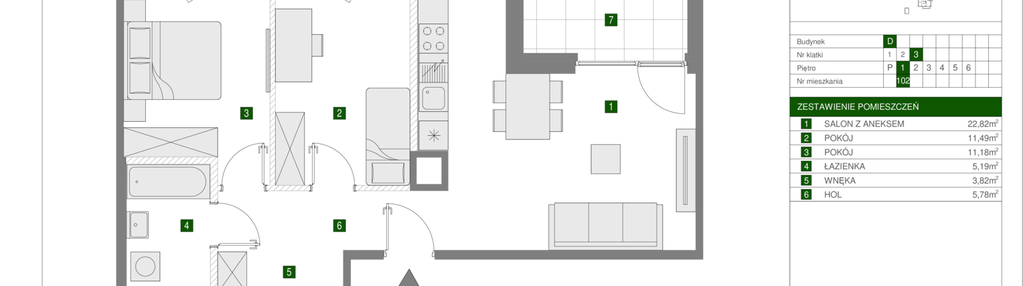 Mieszkanie w inwestycji: Osiedle Urbino etap 1.4