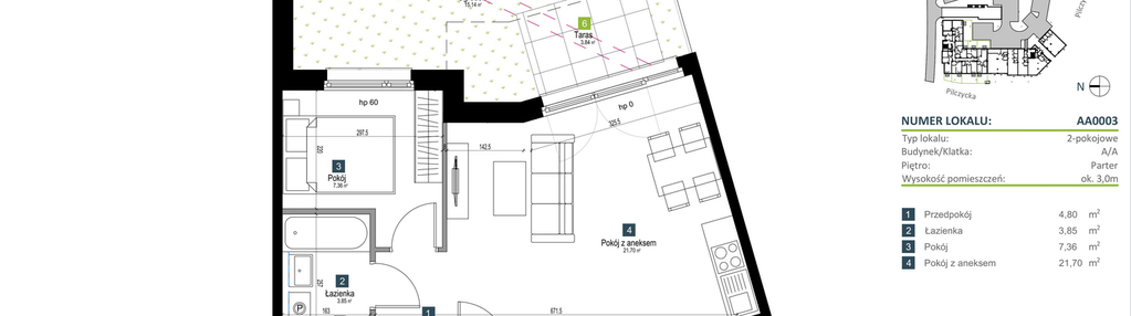 Mieszkanie w inwestycji: Pilczycka Vita