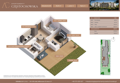 Mieszkanie w inwestycji: Apartamenty Częstochowska