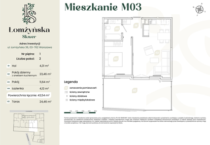 Mieszkanie w inwestycji: Łomżyńska Skwer