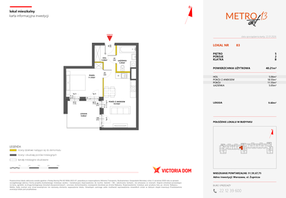 Mieszkanie w inwestycji: Metro Art 13