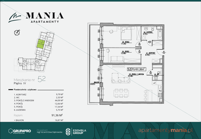 Mieszkanie w inwestycji: MANIA Apartamenty