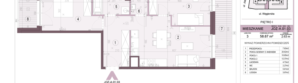 Mieszkanie w inwestycji: Apartamenty Józefińska