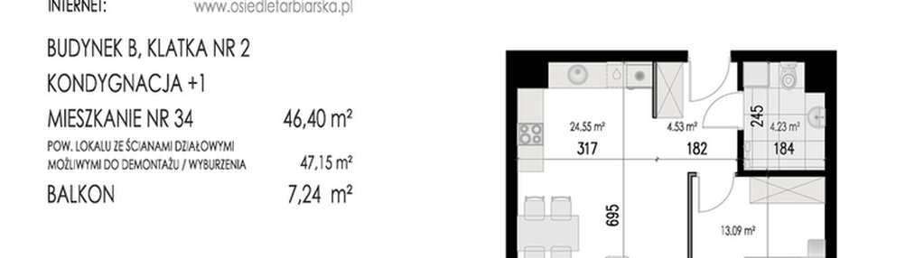 Mieszkanie w inwestycji: Osiedle Farbiarska