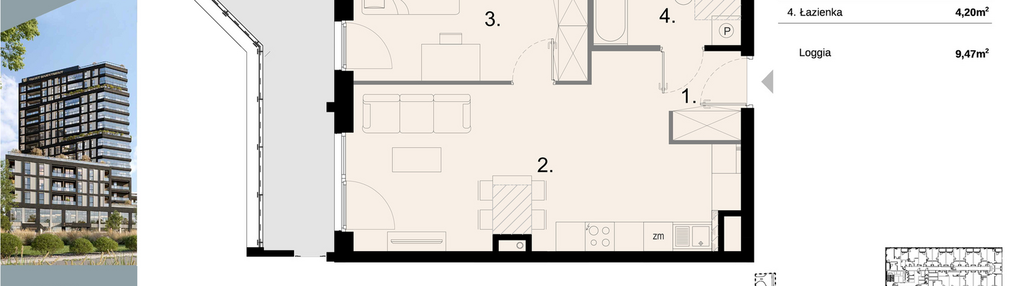 Mieszkanie w inwestycji: Sky Trust etap II - apartamenty inwestycyjne 23% VAT PRS