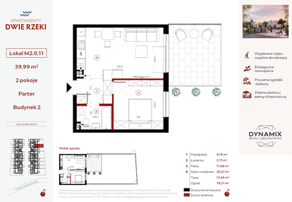 Mieszkanie w inwestycji: Apartamenty Dwie Rzeki