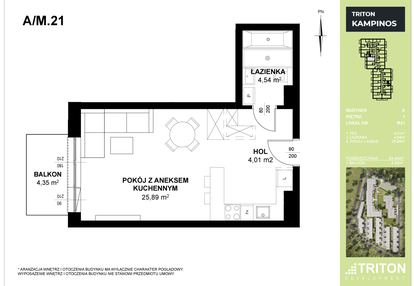 Mieszkanie w inwestycji: Triton Kampinos III