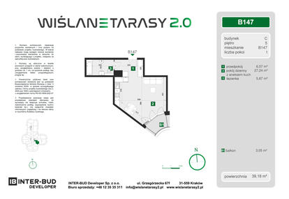 Mieszkanie w inwestycji: Wiślane Tarasy 2.0 budynek C