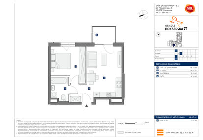 Mieszkanie w inwestycji: Osiedle Bokserska 71 Etap 2 Faza 2