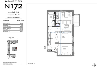 Mieszkanie w inwestycji: Naramowicka 172