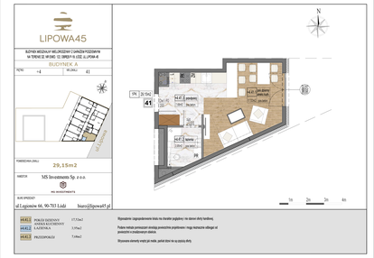 Mieszkanie w inwestycji: Lipowa 45