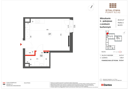 Mieszkanie w inwestycji: Stalowa Form 43.45