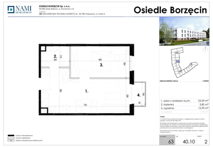Mieszkanie w inwestycji: Osiedle Borzęcin
