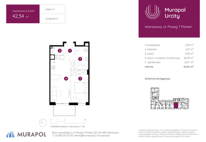 Mieszkanie w inwestycji: Murapol Urcity