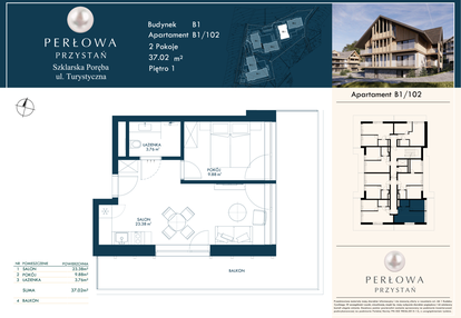 Mieszkanie w inwestycji: Perłowa Przystań - Szklarska Poręba