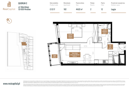 Mieszkanie w inwestycji: Quorum Apartments