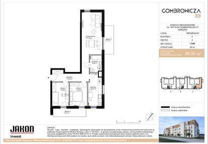 Mieszkanie w inwestycji: Gombrowicza 33