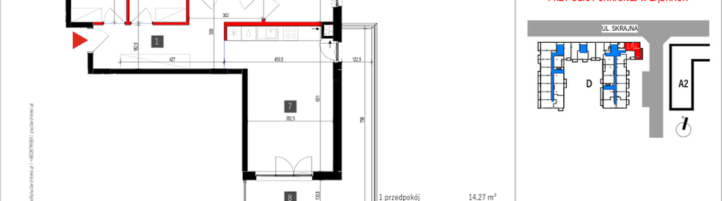 Mieszkanie w inwestycji: Skrajna 9 bud. D