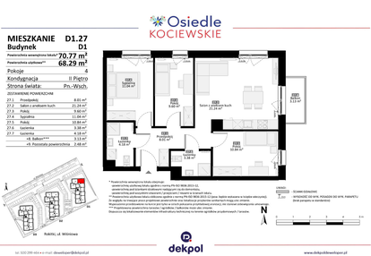 Mieszkanie w inwestycji: Osiedle Kociewskie etap III