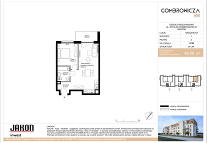 Mieszkanie w inwestycji: Gombrowicza 33