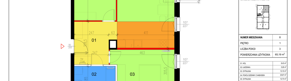 Mieszkanie w inwestycji: Apartamenty Nowy Marysin V