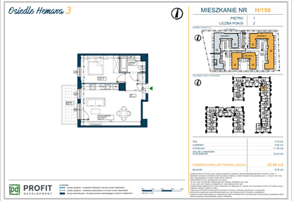 Mieszkanie w inwestycji: Osiedle Hemara - etap III bud. 2 i 3