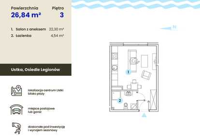 Mieszkanie w inwestycji: Ustka Flow
