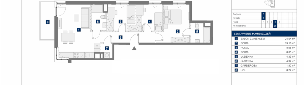 Mieszkanie w inwestycji: Mokotów Sportowy 1.1B