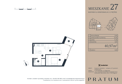 Mieszkanie w inwestycji: Pratum Apartamenty Etap I