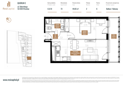 Mieszkanie w inwestycji: Quorum Apartments