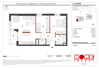 Mieszkanie w inwestycji: Warszawski Świt etap XII
