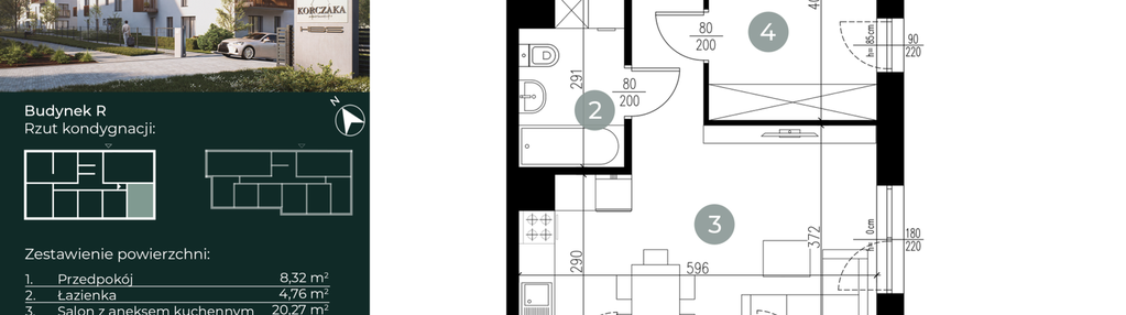 Mieszkanie w inwestycji: Korczaka Apartamenty