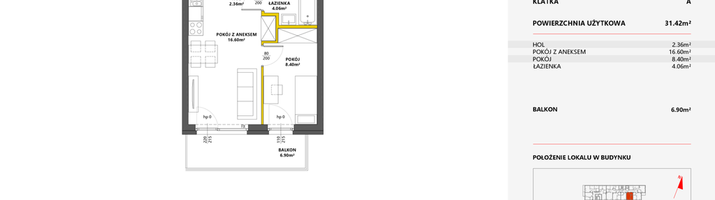 Mieszkanie w inwestycji: Metro Art 6